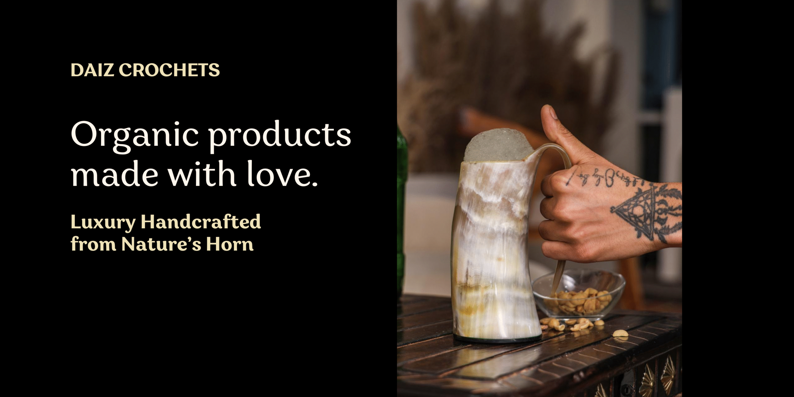 Retail Trade Show Banner in Brown Light Yellow Organic Warm Style